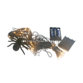 Halloween Spider Web Lights 60 LED mit schwarzer Spinne